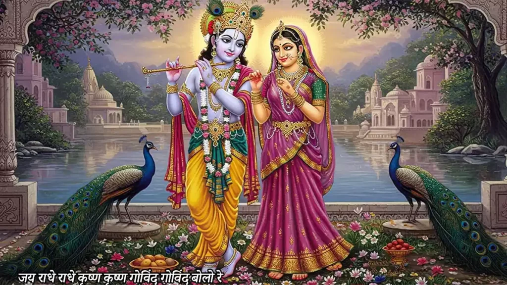 जय राधे राधे कृष्ण कृष्ण गोविंद गोविंद बोलो रे